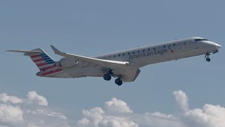 American Eagle (SkyWest) Mitsubishi CRJ-700ER Takeoff From Idaho Falls [N630SK]