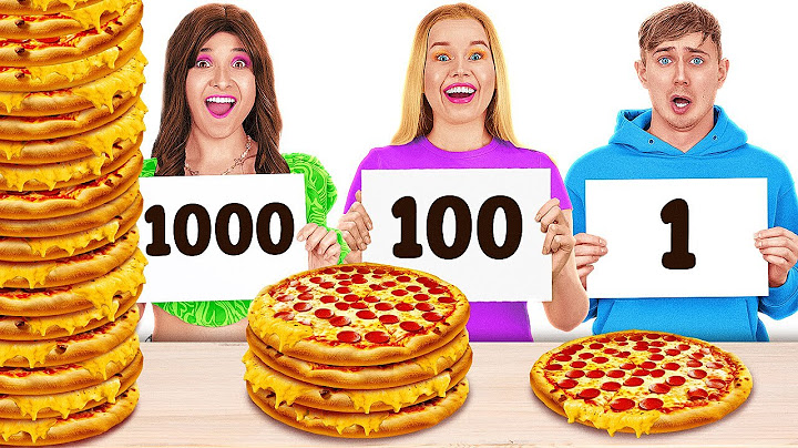 ความท้าทายด้านอาหาร 1,000 ชั้น || จานยักษ์ vs จานกลาง vs จานเล็ก โดย 123 GO! FOOD