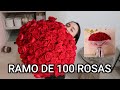 100 ROSAS | UNA PERSONA | UN RAMO | ¿CÓMO HACER UN RAMO DE 100 ROSAS?