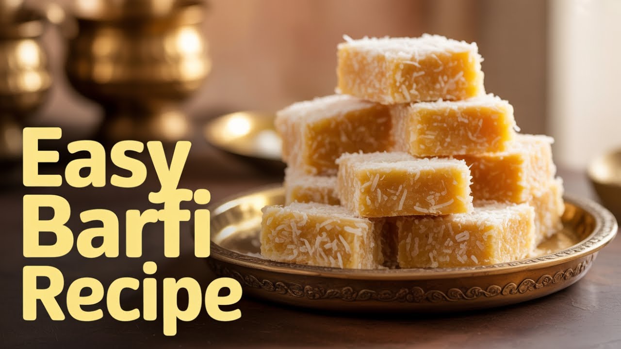 Coconut Barfi Recipe नारियल की बर्फी Dry coconut barfi with