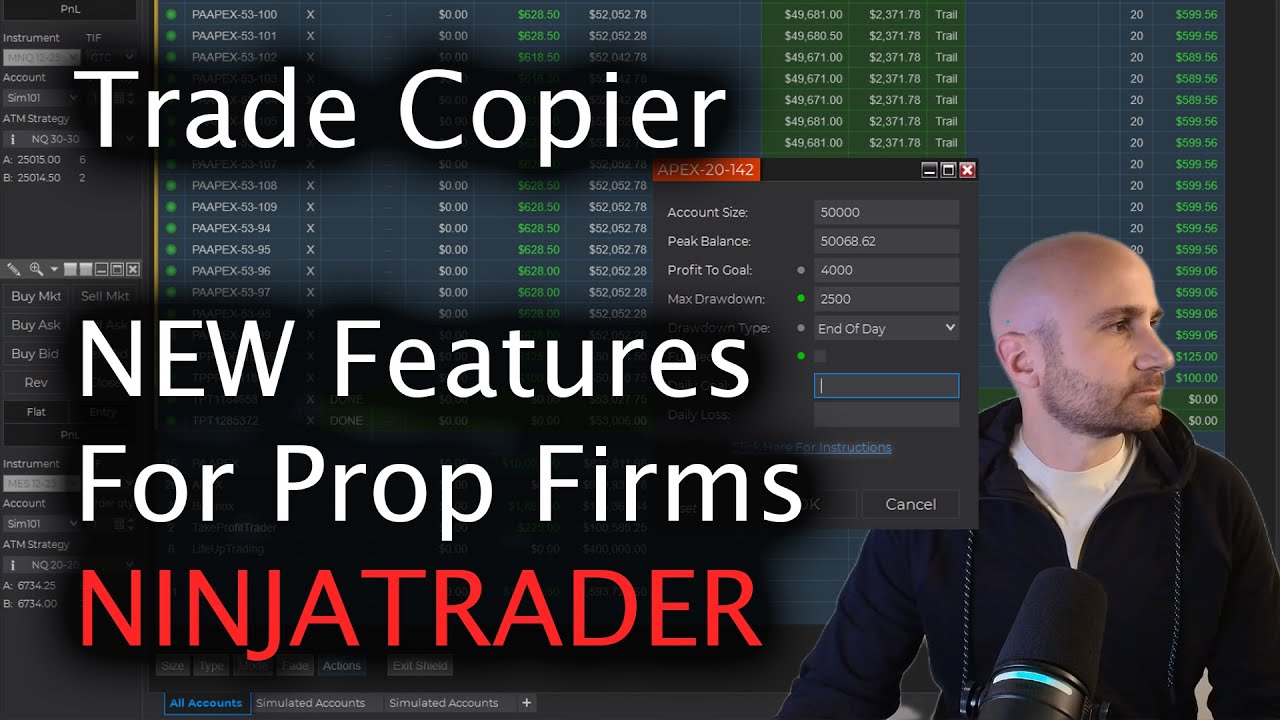 Best Trade Copier - New Prop Firm Features In NinjaTrader