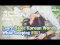 Learn Basic Korean Words While Sleeping #001 TOPIK Vocabulary