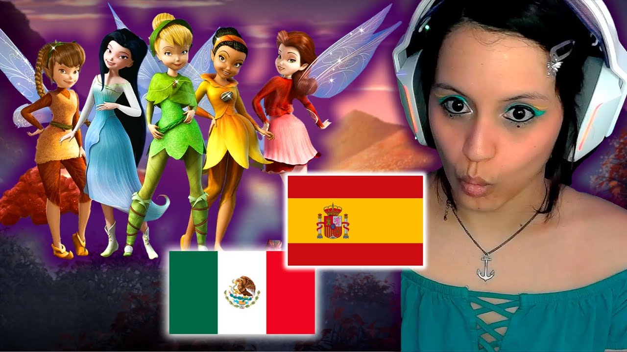 ESPAÑOLA reacciona a Tinker Bell | CANCION 🍁 El tesoro perdido | Latino VS Castellano