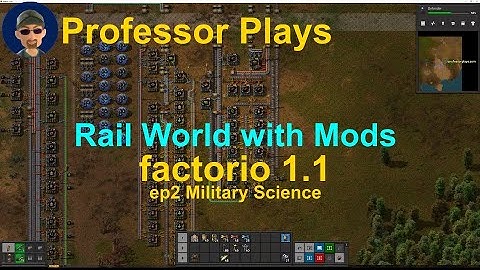 factorio Rail World with Mods ep2 Military Science