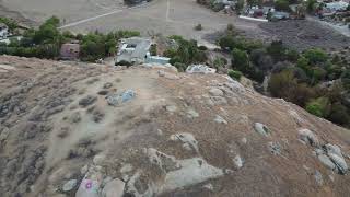 Flying over Box Springs Mountain Reserve Park (Riverside, California)