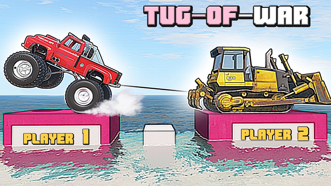What The Most Powerful Tug Of War Vehicle In BeamNG Drive 2 YouTube