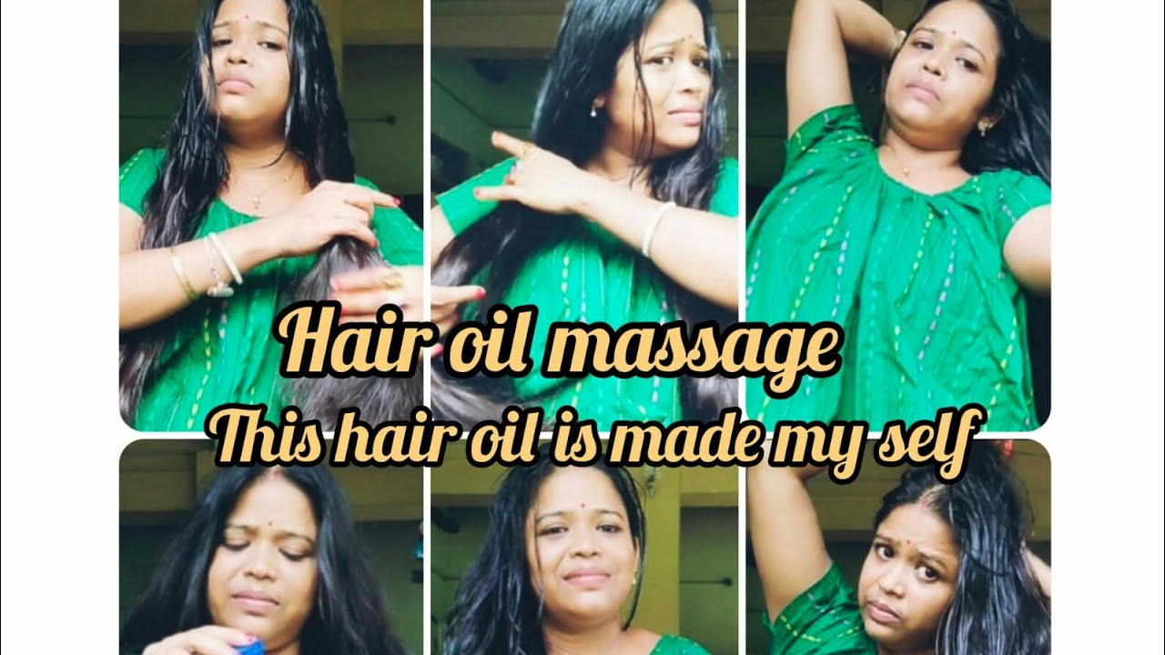 Hair oil massage আমার নিজের হাতে বানানো হেয়ার ওয়েল lipikamaheshjana