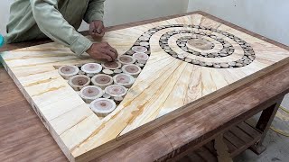 Extremely Bold And Crazy Woodworking Ideas Of Highly Skilled Carpenter - Build Creative Unique Table