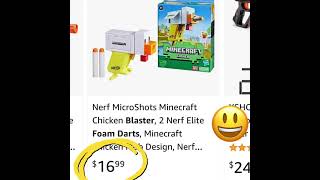 NEW Nerf Minecraft Microshot - The Chicken Blaster - Coming Soon!  #shorts #nerf #blasters