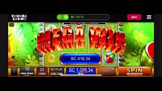 Wild Fruits Basket $10 bet HUGE jackpot bonus 🍇🍊🍒    #chumba #chumbacasino #onlineslots screenshot 5