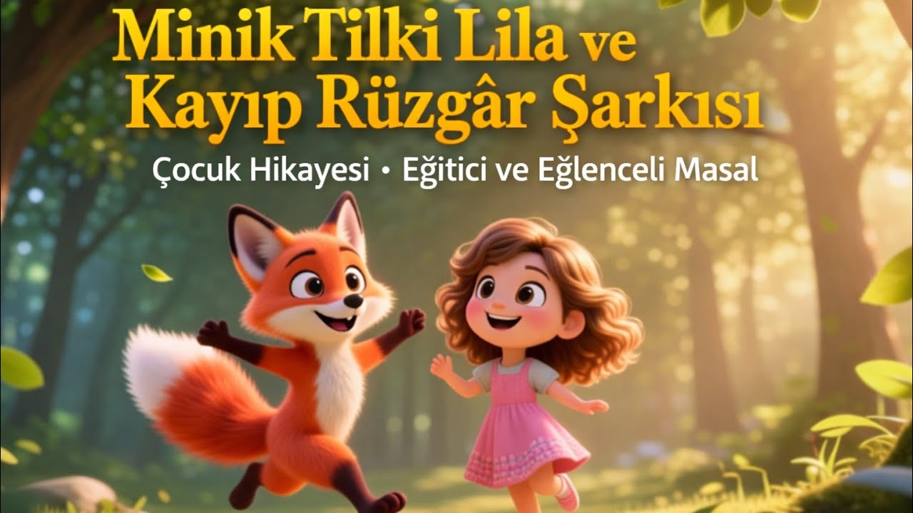Minik Tilki Lila ve Kayıp Rüzgâr Şarkısı | Çocuk Hikayesi | Eğitici ve Eğlenceli Masal