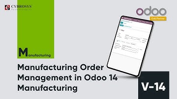 Manufacturing Order Management in Odoo 14