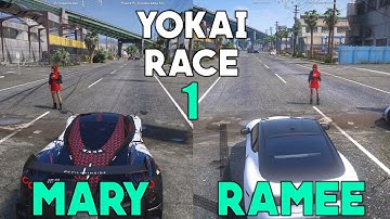 Mary vs Ramee 1v1 Yokai Race 1 (BOTH POVs)