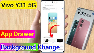 Vivo y31 app drawer background style ko change kaise kare | Vivo Y31 photo transparent setting