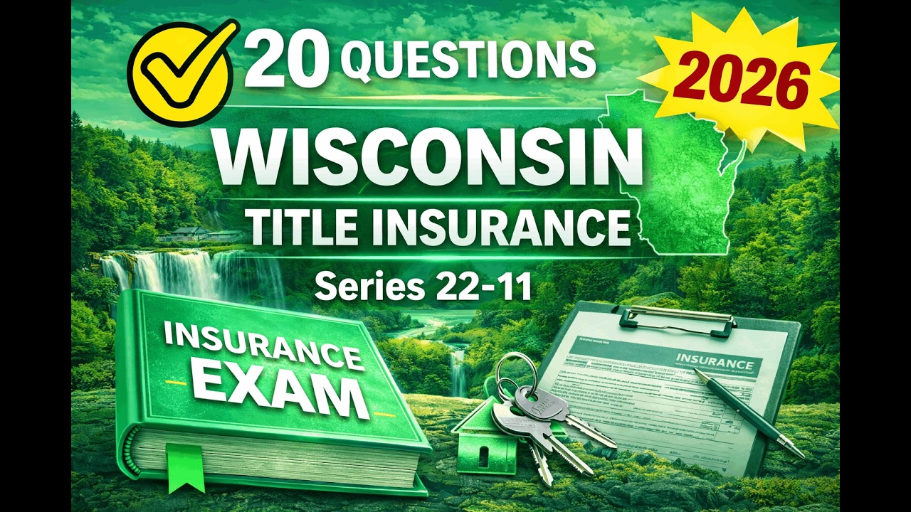 Wisconsin Title Insurance Rates Wisconsin Title Insurance (Series 22-11) Practice Exam - 20 Questions ...