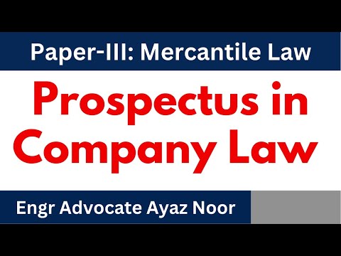 Prospectus in Company