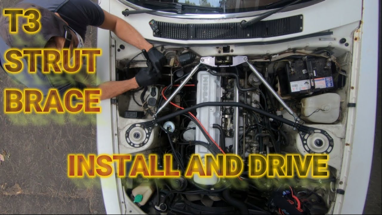 Dave is Driven S1E17 280ZX: T3 TRIFORCE STRUT BRACE INSTALL AND TEST DRIVE