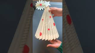 Easy Way To Make Christmas Tree Using Book #shorts #kidscraft #papercraft