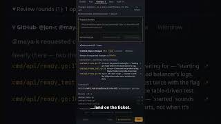 GitHub review → agent fix