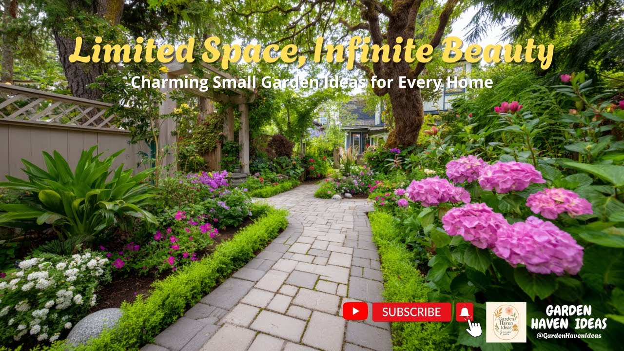 Ограниченное пространство, бесконечная красота 🌿✨ | Очаровательные идеи для небольшого сада на лю...