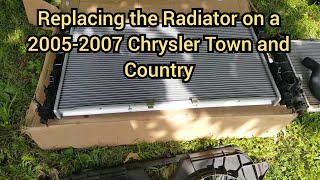 How to replace a radiator in a 2005-2007 chrysler town and country/dodge caravan