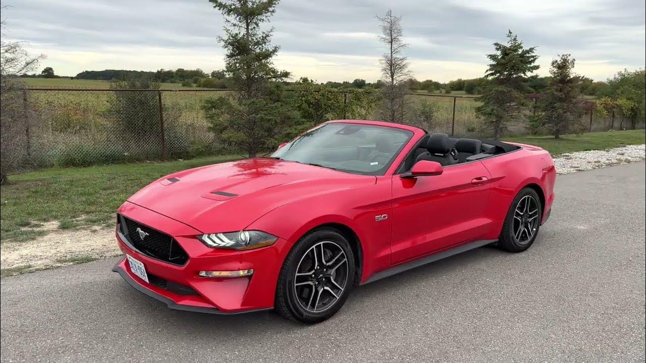 iPhone 14 Pro 4K 2022 Ford Mustang GT Premium Convertible National Car Rental YYZ YouTube