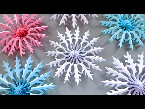 ❄️ СНЕЖИНКА ИЗ БУМАГИ ❄️ 3D PAPER SNOWFLAKE ❄️