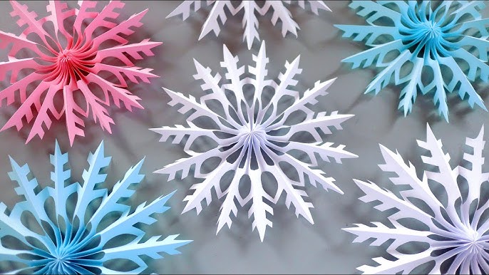 Необычные снежинки из бумаги » Модели из бумаги, скачать бесплатные шаблоны для бумаги