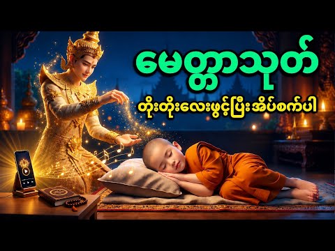 ညအိပ်ခါနီး 🙏 မေတ္တာသုတ် (၁၀၈) ခေါက် | ကိုယ်စောင့်နတ်၊ အိမ်စောင့်နတ်တို့ နှစ်သက်စေရန် | Metta sutta