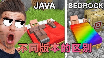 我的世界：老哥测评JAVA版和基岩版的特性传言 #我的世界#minecraft