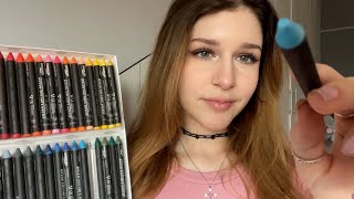 ASMR doing your makeup with crayons 🖍️