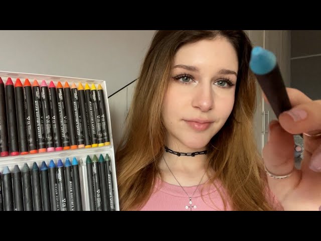 ASMR doing your makeup with crayons 🖍️