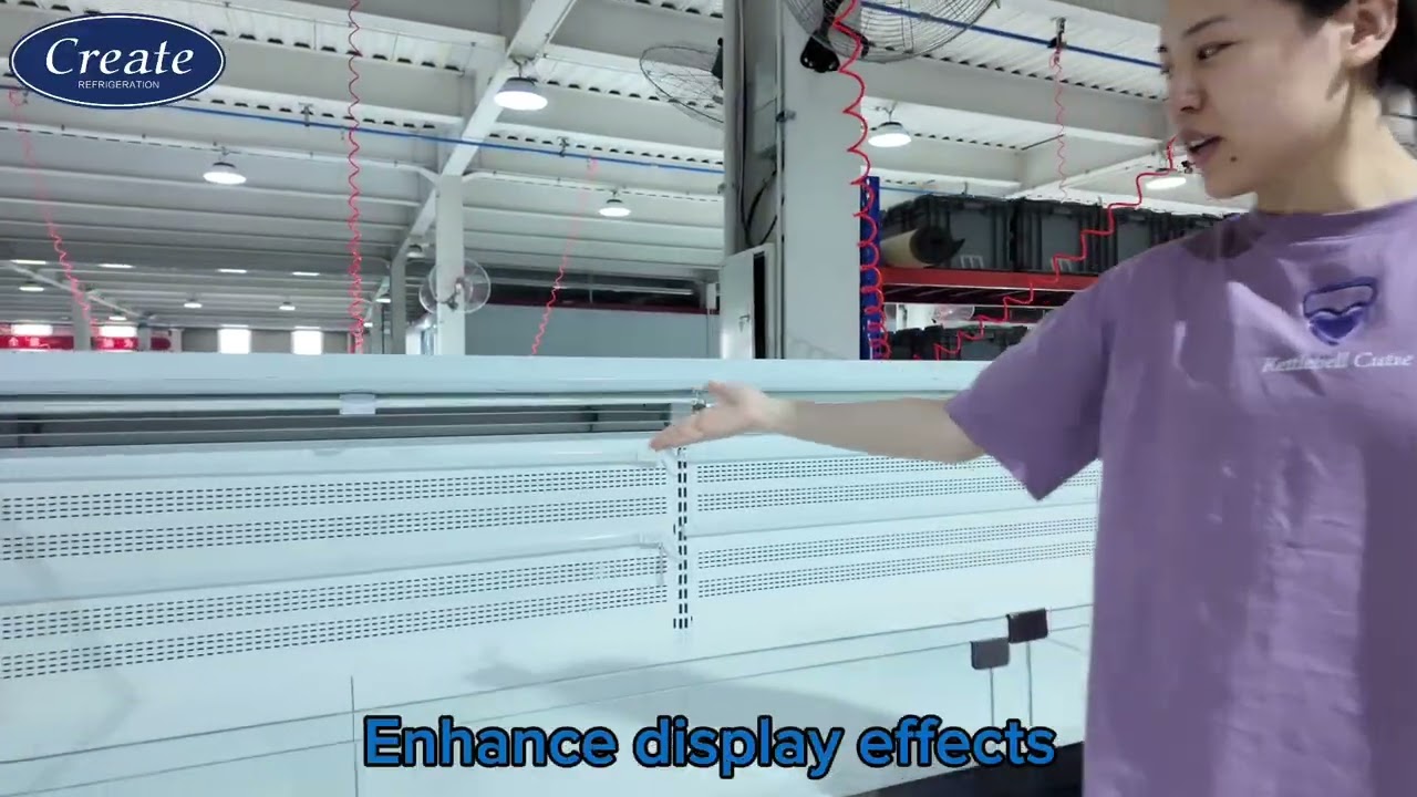 Create double layer meat showcase