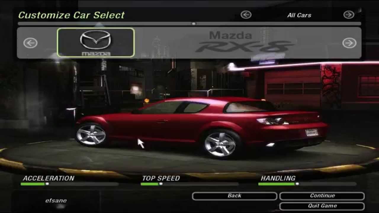 NFS Underground 2 Mazda RX8 Speed Tuning - YouTube