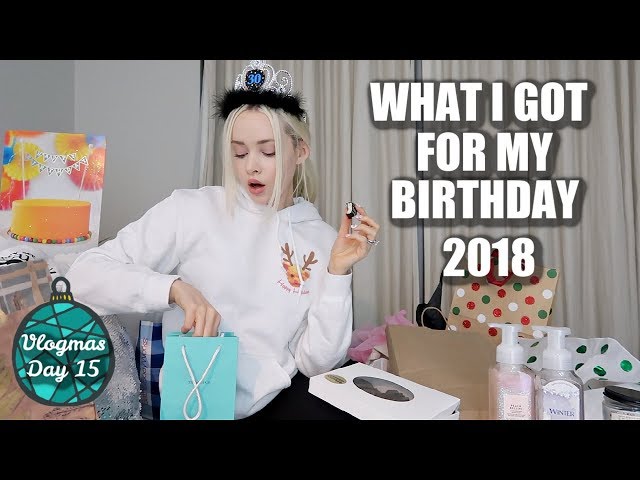 OPEN MY BIRTHDAY GIFTS WITH ME | Vlogmas Day 15