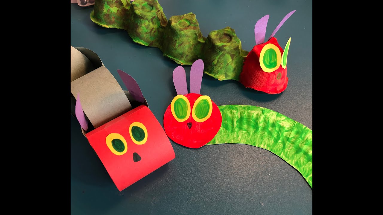 Art & Craft VERY HUNGRY CATERPILLAR MODELS (EYFS KS1) YouTube