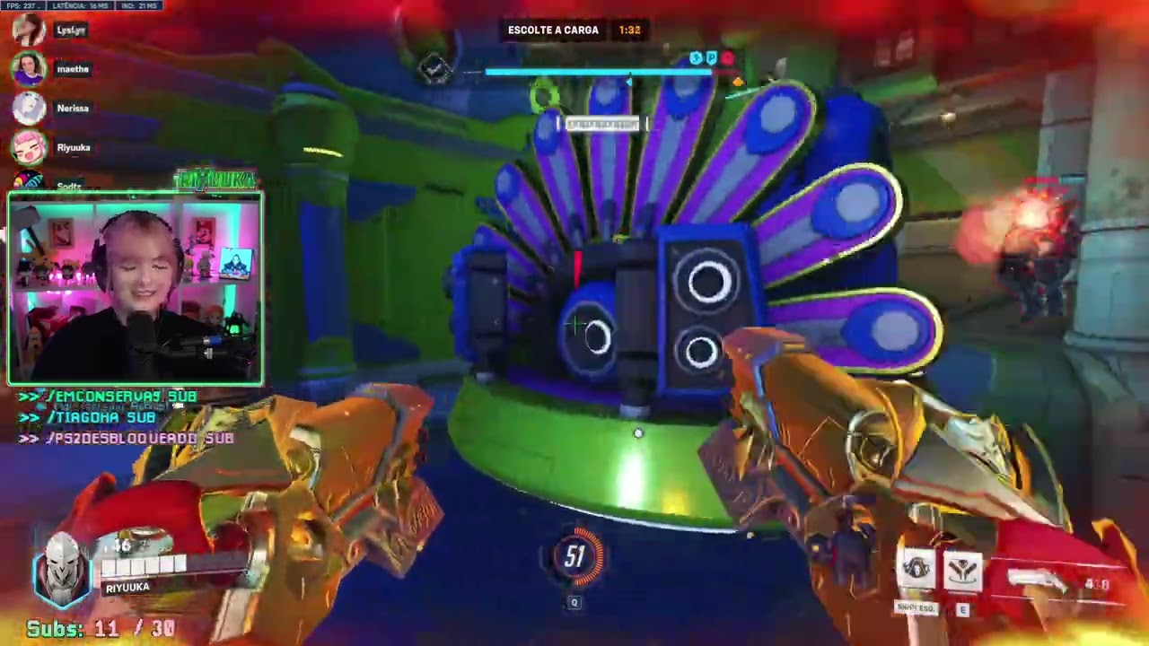 Riyuuka jogando Overwatch 2 (GAROTAS MÁGICAS) FT. Maethe & Sodtz  #197