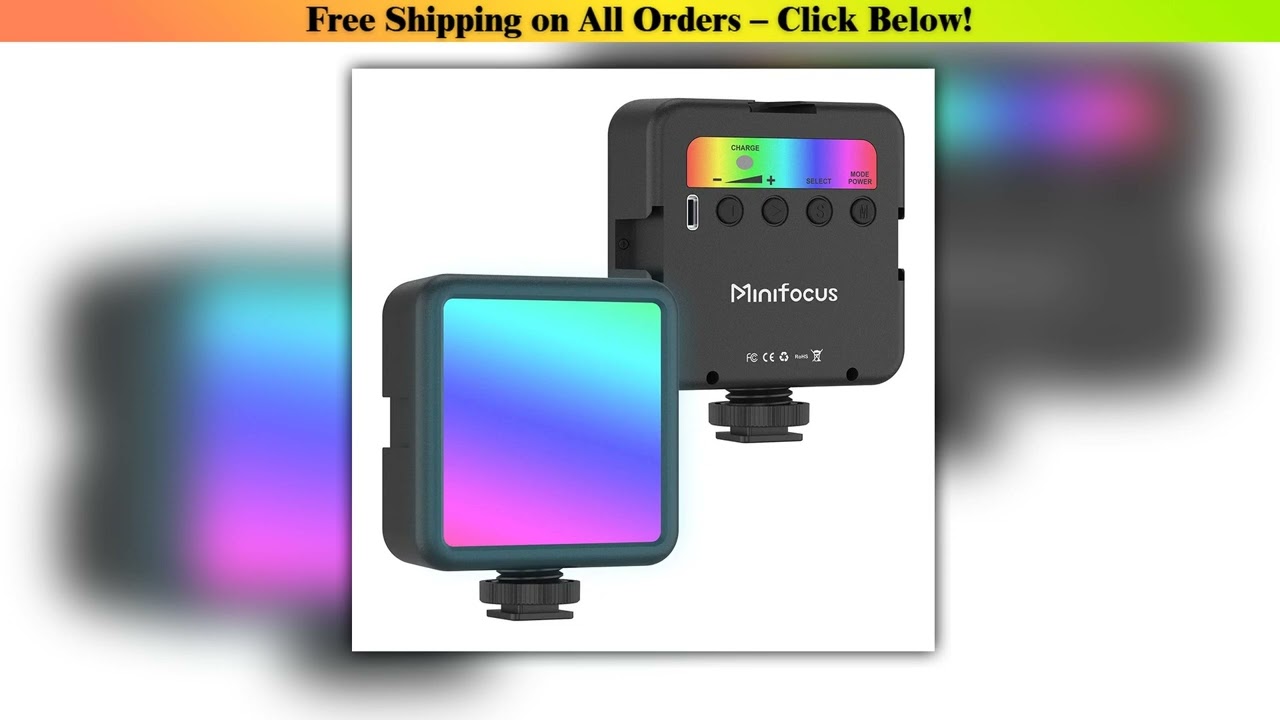 Pocket RGB Fill Light Portable LED Light Video Mini Fill Light For Camera Smartphone for GoPro Lapt