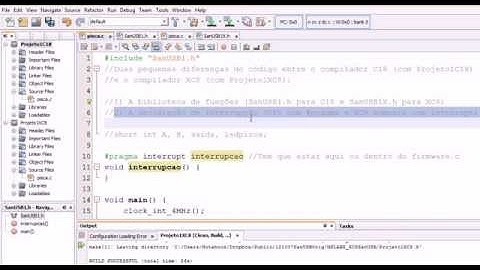 Duas Diferenças para compilar em C18 e XC8
