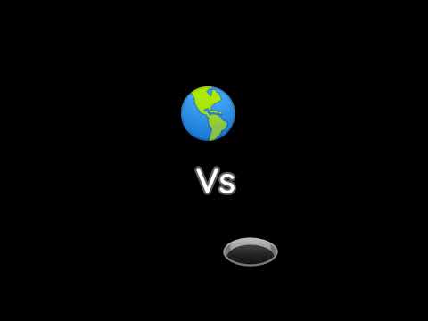 Earth vs Black hole #planetball #earthball #geography #edit #spaceballs