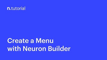How to Create a Menu in WordPress with Neuron Builder