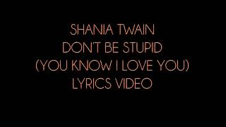 Download Lagu Shania Twain Don't Be Stupid (You Know I Love You) Lyrics Video MP3