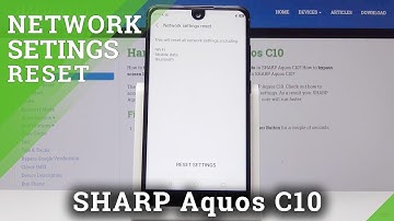 How to Restore Network Settings in SHARP C10 - Restore Default Network Settings