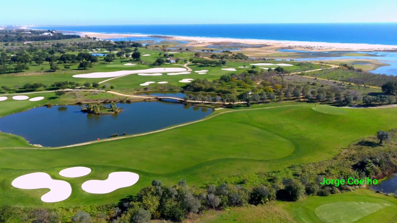 Quinta da Ria Golf Course - Vila Nova de Cacela,Algarve,Portugal - Aerial 1080p
