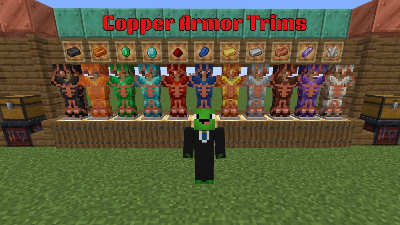 Minecraft Copper Armor Trim Combinations. (Best Armor Trims) - YouTube
