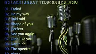 10 lagu barat terpopuler 2019