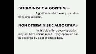 non deterministic algorithm