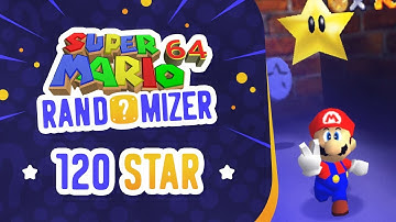 Super Mario 64 Randomizer 120 Star first time playing!