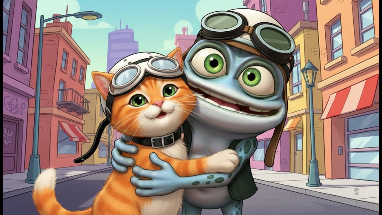 Don’t Blink! Crazy Frog Tiles Hop 👀⚡️