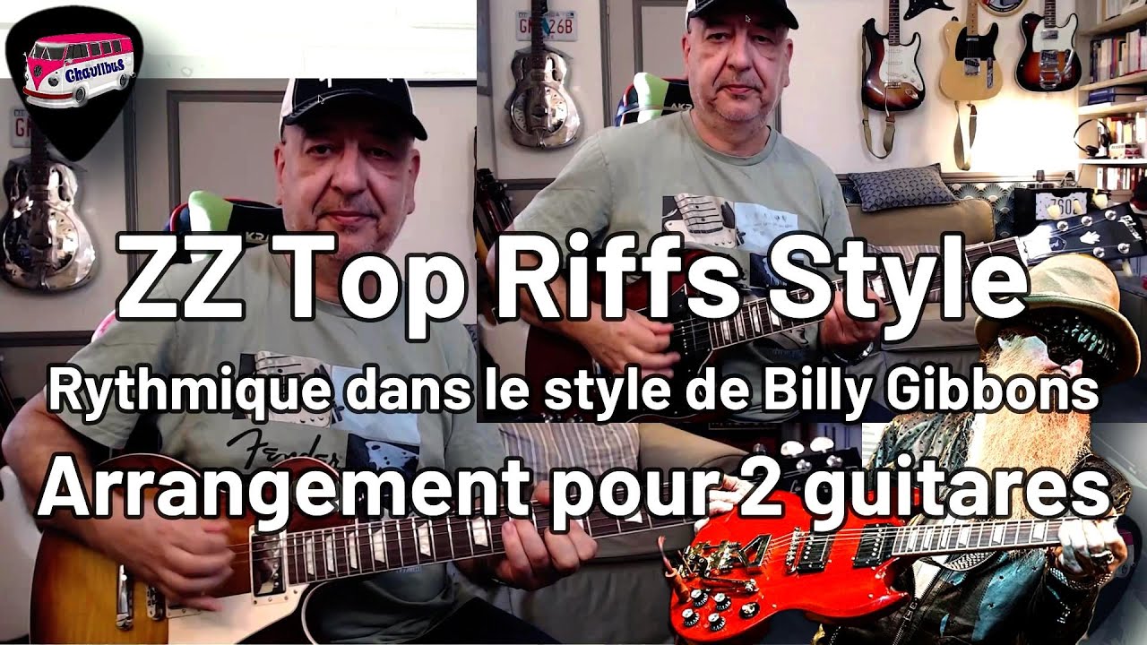ZZ Top Riff Style - Arrangement pour 2 guitares - YouTube